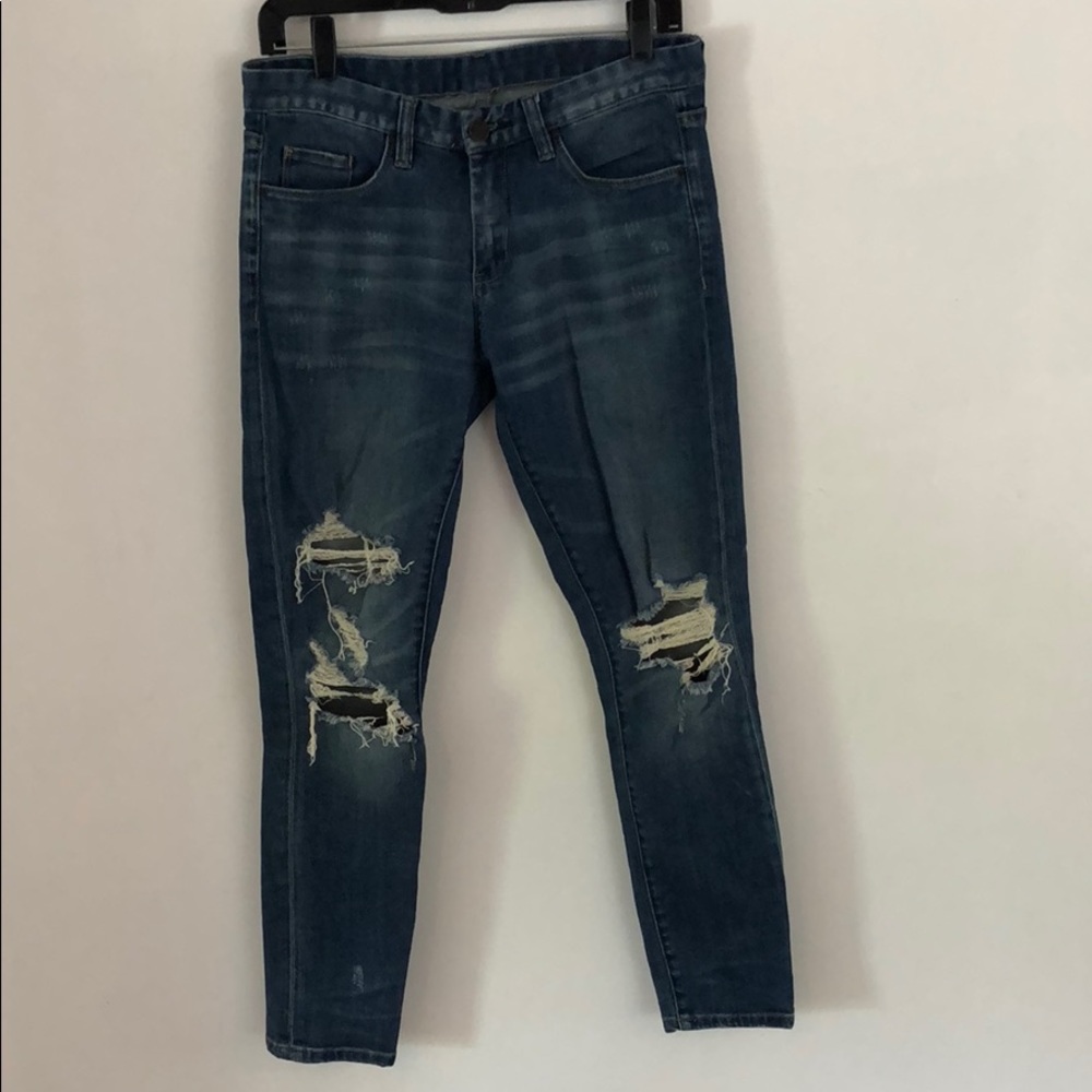 Blank NYC distressed skinny jeans